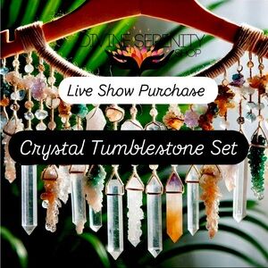 Crystal tumble-stone set of 6